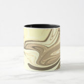 Mug Texture de flux de marbre liquide fluide élégant a (Centre)