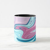 Mug Texture de flux de marbre liquide fluide élégant a (Centre)