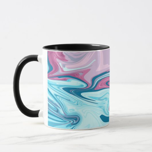 Mug Texture de flux de marbre liquide fluide élégant a (Gauche)