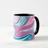 Mug Texture de flux de marbre liquide fluide élégant a (Devant droit)