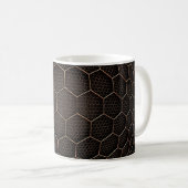 Mug Texture de fond grille hexagonale d (Devant droit)