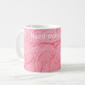 Mug Texture de glace à la fraise rose (Devant gauche)