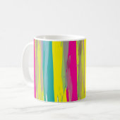 Mug Texture de grunge à l'aquarelle colorée (Devant gauche)