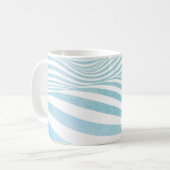 Mug texture de l'eau Abstraite faite à la main peinte (Devant gauche)