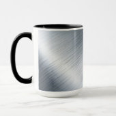 Mug Texture de macro en aluminium brossé (Gauche)