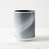 Mug Texture de macro en aluminium brossé (Centre)