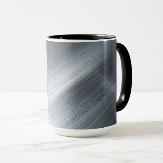 Mug Texture de macro en aluminium brossé (Devant droit)