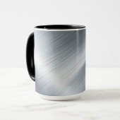 Mug Texture de macro en aluminium brossé (Devant gauche)