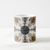 Mug Texture de marbre arabesque Patchwork Vintage (Centre)