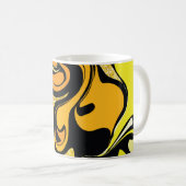 Mug Texture de marbre doré de luxe (Devant droit)