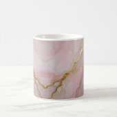 Mug Texture de marbre doré et rose (Centre)