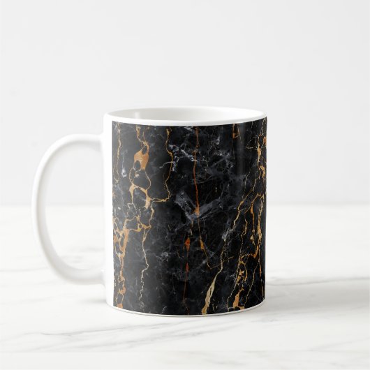 Mug Texture de marbre : Elégante surface de pierre. (Gauche)