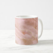 Mug Texture de marbre rose (Devant droit)