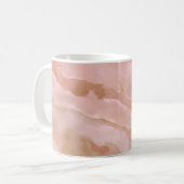 Mug Texture de marbre rose (Devant gauche)
