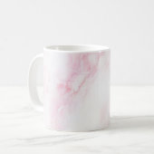Mug Texture de marbre rose doux (Devant gauche)