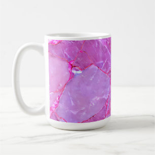 Mug Texture de marbre rose, effet de marbre