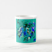 Mug texture de marbre turquoise (Centre)