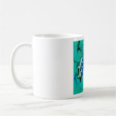 Mug texture de marbre turquoise (Gauche)