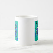 Mug texture de marbre turquoise (Centre)