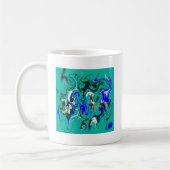 Mug texture de marbre turquoise (Gauche)