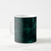 Mug texture de marbre vert foncé (Devant gauche)