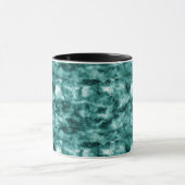 Mug Texture de marbre vert-foncé (Centre)