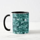 Mug Texture de marbre vert-foncé (Gauche)
