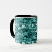 Mug Texture de marbre vert-foncé (Devant gauche)