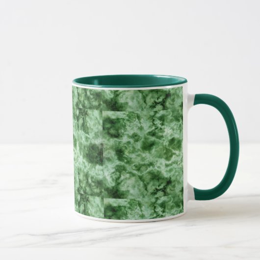 Mug Texture de marbre verte (Droite)