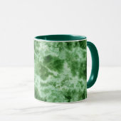 Mug Texture de marbre verte (Devant droit)