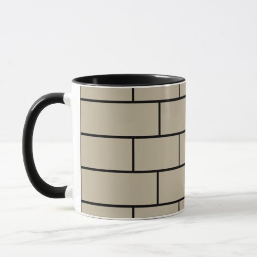 Mug Texture de mur de briques (Gauche)