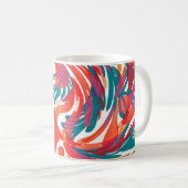 Mug texture de peinture Abstraite. Papier peint d'art. (Devant droit)