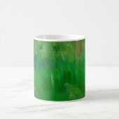 Mug Texture de peinture d'herbe verte. Arrière - plan (Centre)