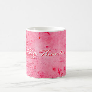 Mug Texture de peinture grunge rose rouge