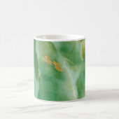 Mug Texture de pierre blanche et verte (Centre)