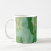 Mug Texture de pierre blanche et verte (Gauche)