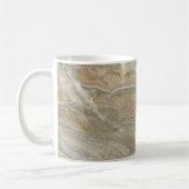 Mug Texture de pierre marron (Gauche)