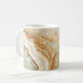 Mug Texture de pierre marron et beige (Devant gauche)
