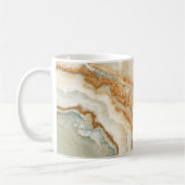 Mug Texture de pierre marron et beige (Gauche)