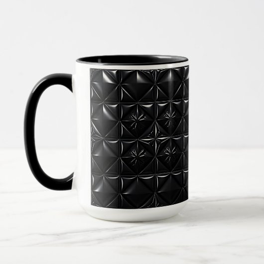 Mug Texture de prisme noir  (Gauche)