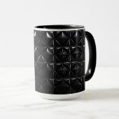 Mug Texture de prisme noir  (Devant droit)