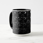 Mug Texture de prisme noir  (Devant gauche)