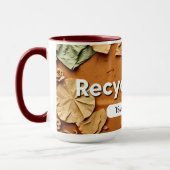 Mug Texture de recyclage (Gauche)