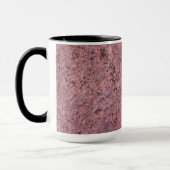 Mug Texture de roche de géologie avec le nom (Gauche)