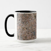 Mug Texture de roche de géologie avec le nom (Gauche)