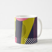 Mug Texture de style rétro, design motif. art, abstrai (Devant droit)