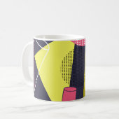Mug Texture de style rétro, design motif. art, abstrai (Devant gauche)