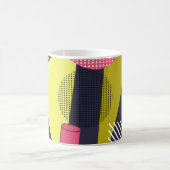 Mug Texture de style rétro, design motif. art, abstrai (Centre)