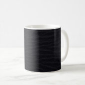Mug texture de surface de sable motif noir (Devant droit)