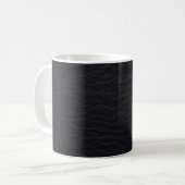 Mug texture de surface de sable motif noir (Devant gauche)